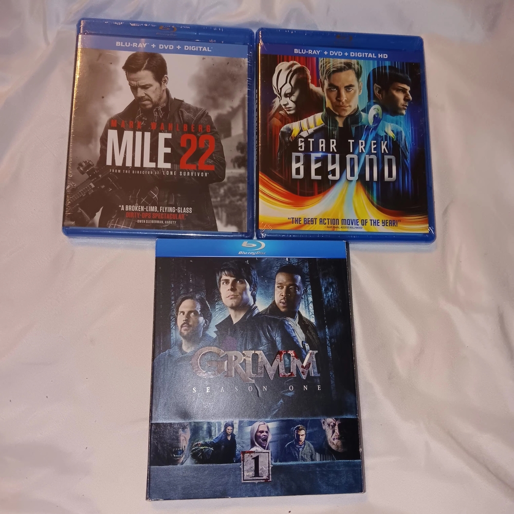 Blu-ray Movie Collection: Mile 22, Star Trek Beyond, Grimm Season One